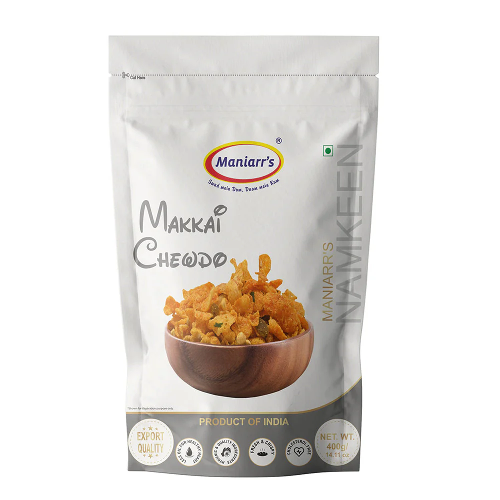 Maniarrs Namkeen Makai Chevdo 400 gm