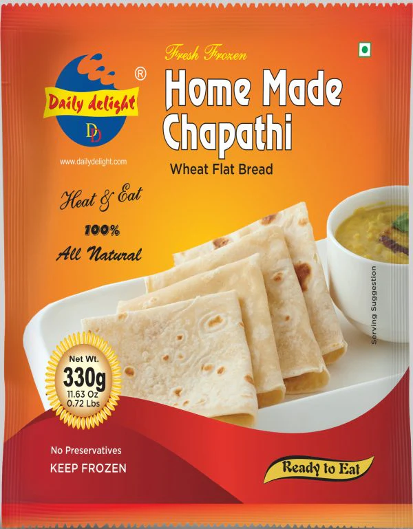 DAILY DELIGHT Frozen Whole Wheat Chappati 330 gm