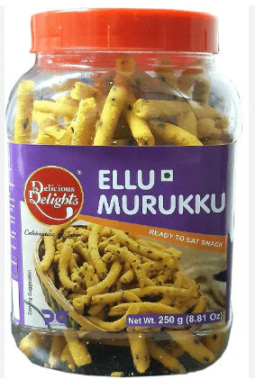 [DAILY DELIGHT Ellu Murukku Bottle 250 gm] DAILY DELIGHT Ellu Murukku Bottle 250 gm