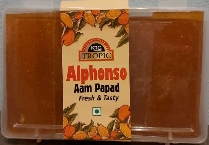 [KRG Bar Yellow Aam Papad Slice 200 gm] KRG Bar Yellow Aam Papad Slice 200 gm