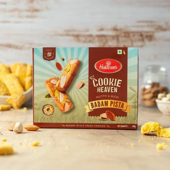 [HALDIRAM Cookies Badam Pista 200 gm] HALDIRAM Cookies Badam Pista 200 gm