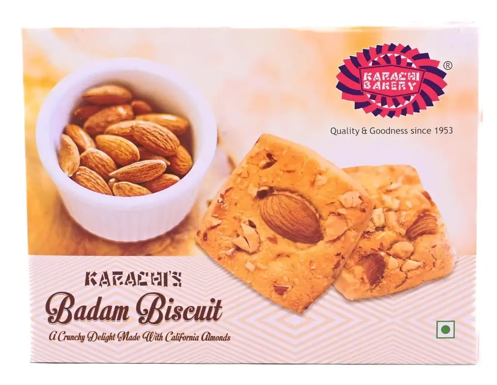 [KARACHI BAKERY Vegan Badam Biscuits 400 gm] KARACHI BAKERY Vegan Badam Biscuits 400 gm