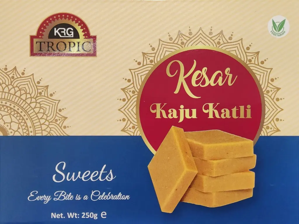 [KRG Kesar Kaju Katli 250 gm] KRG Kesar Kaju Katli 250 gm