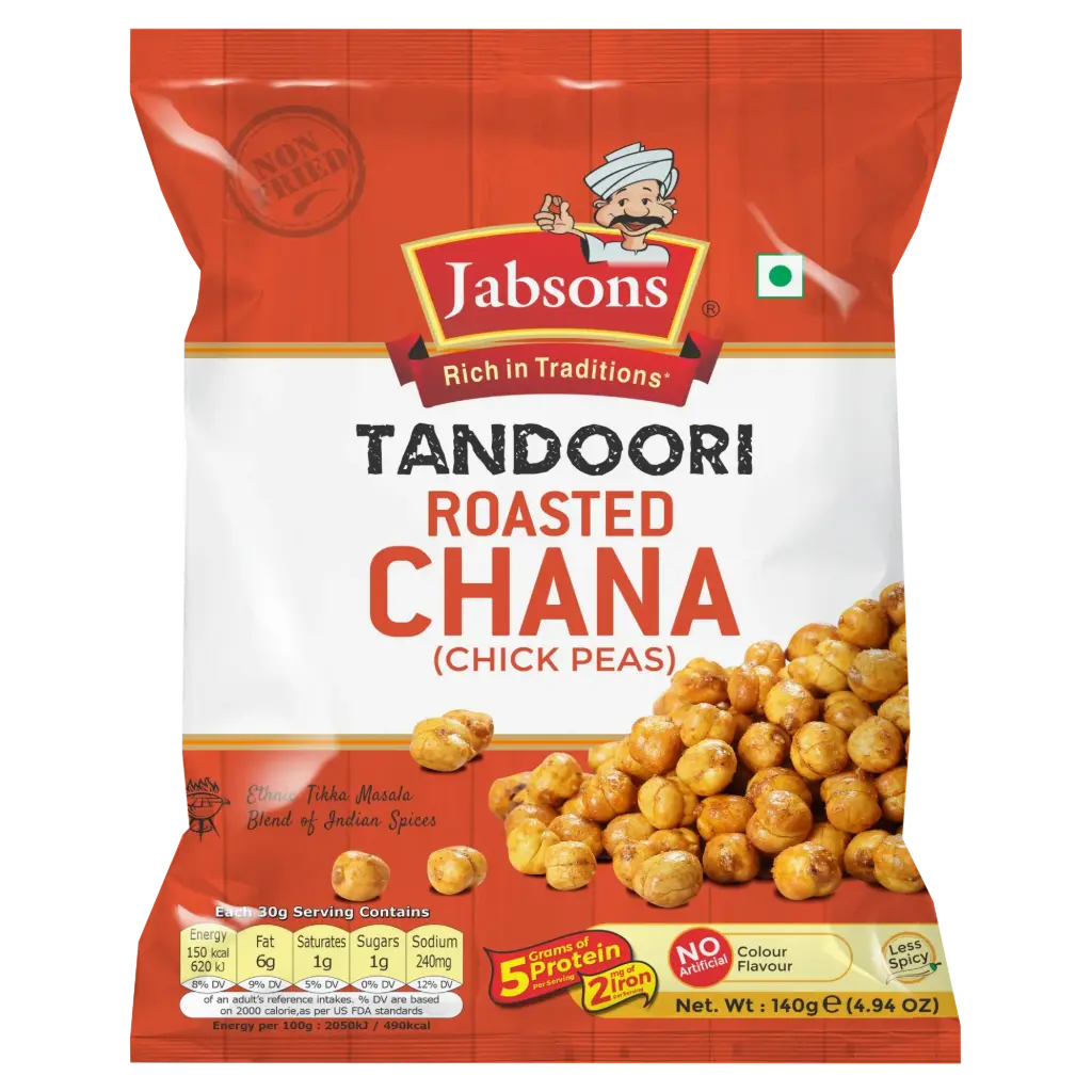 [JABSONS Roasted Chana Tandoori 140 gm] JABSONS Roasted Chana Tandoori 140 gm