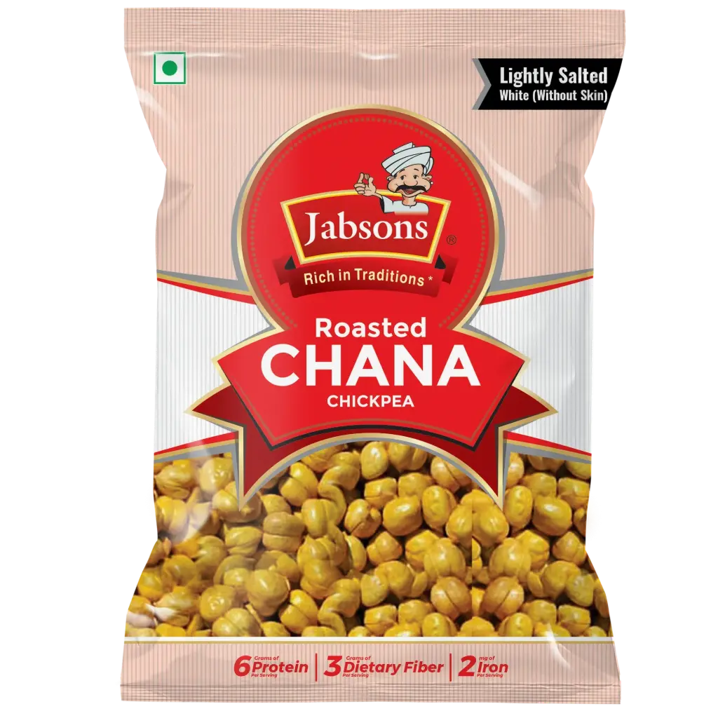 JABSONS Roasted Chana White Salted 200 gm