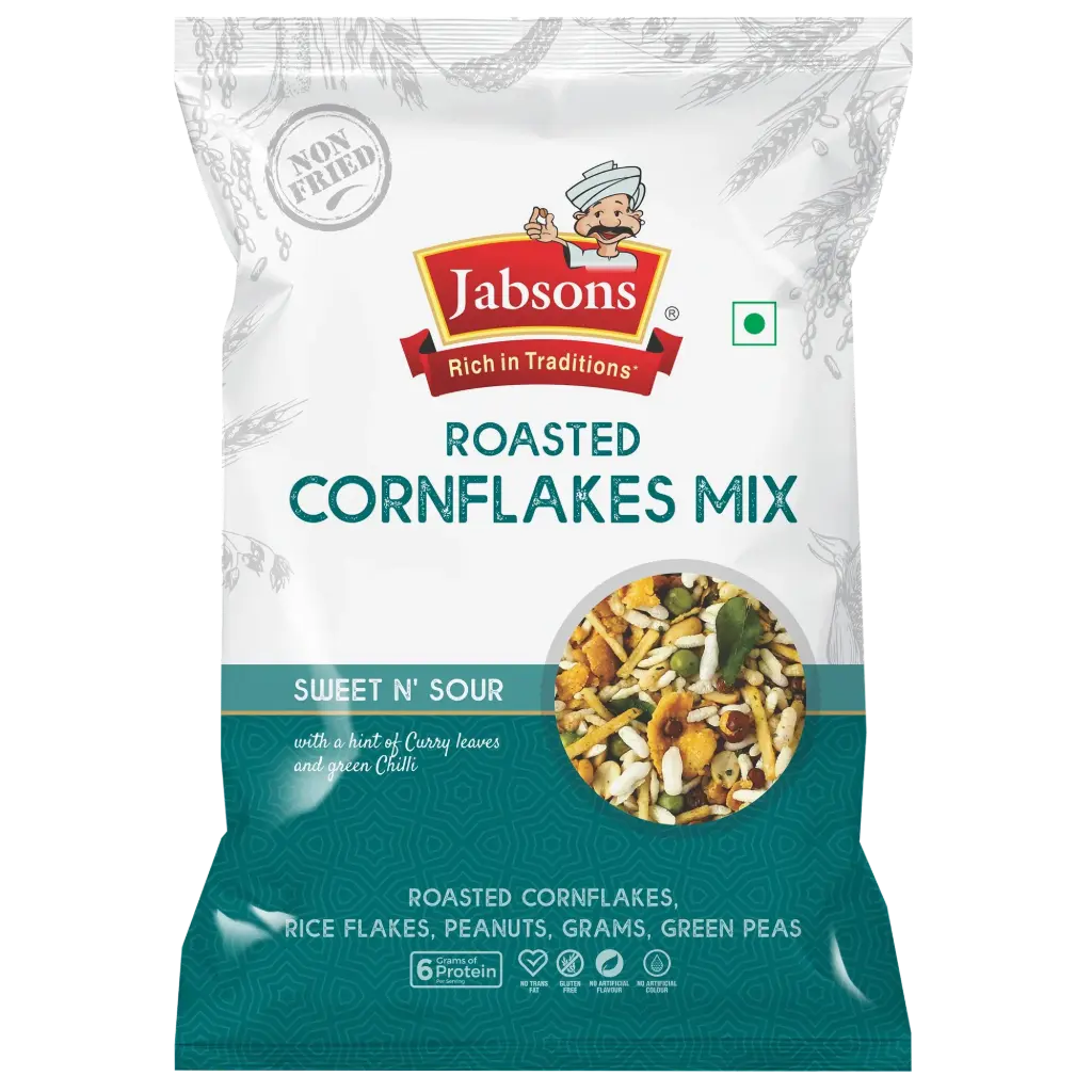 Jabsons Roasted Namkeen Cornflakes Mix 200 gm
