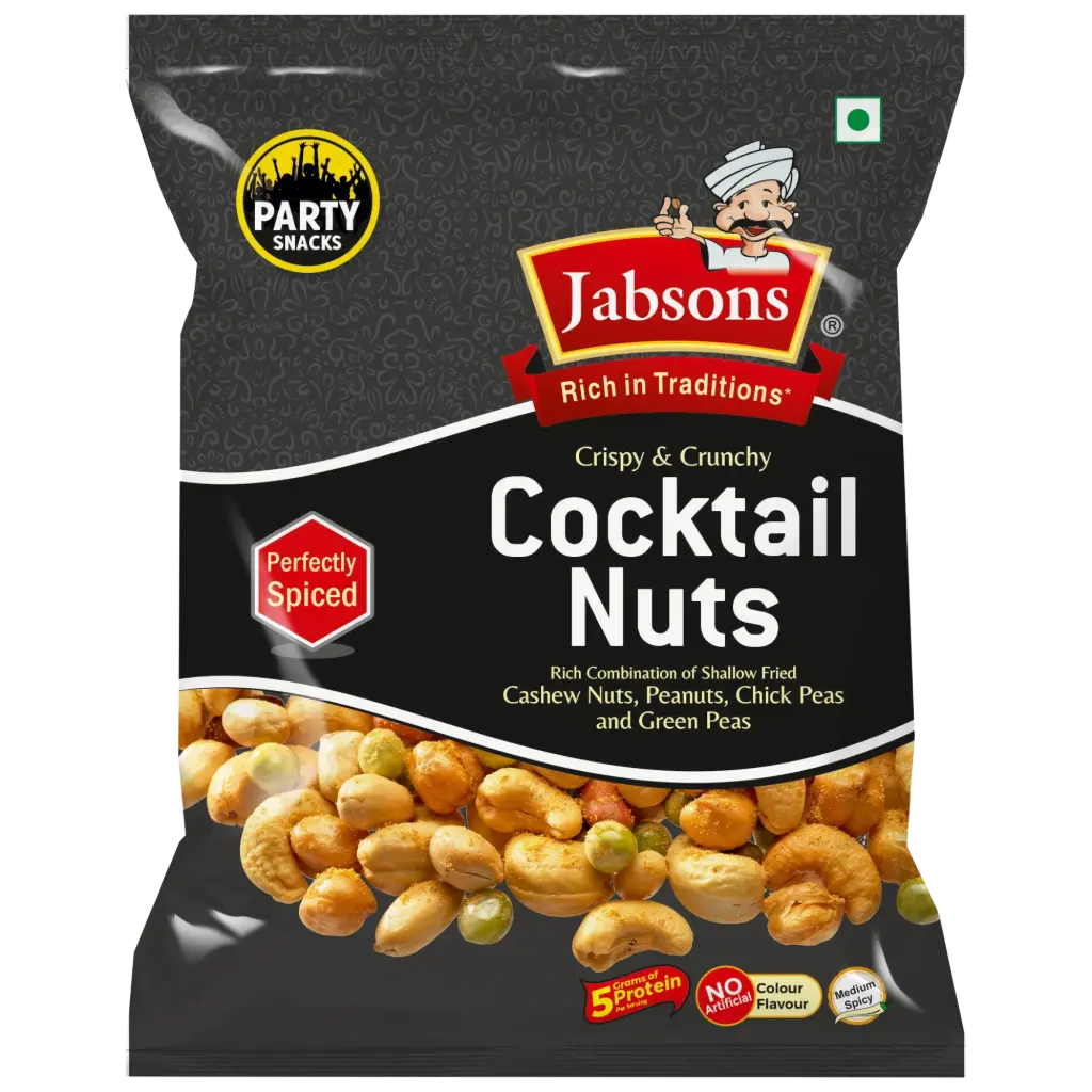 JABSONS Namkeen Cocktail Nuts 120 gm