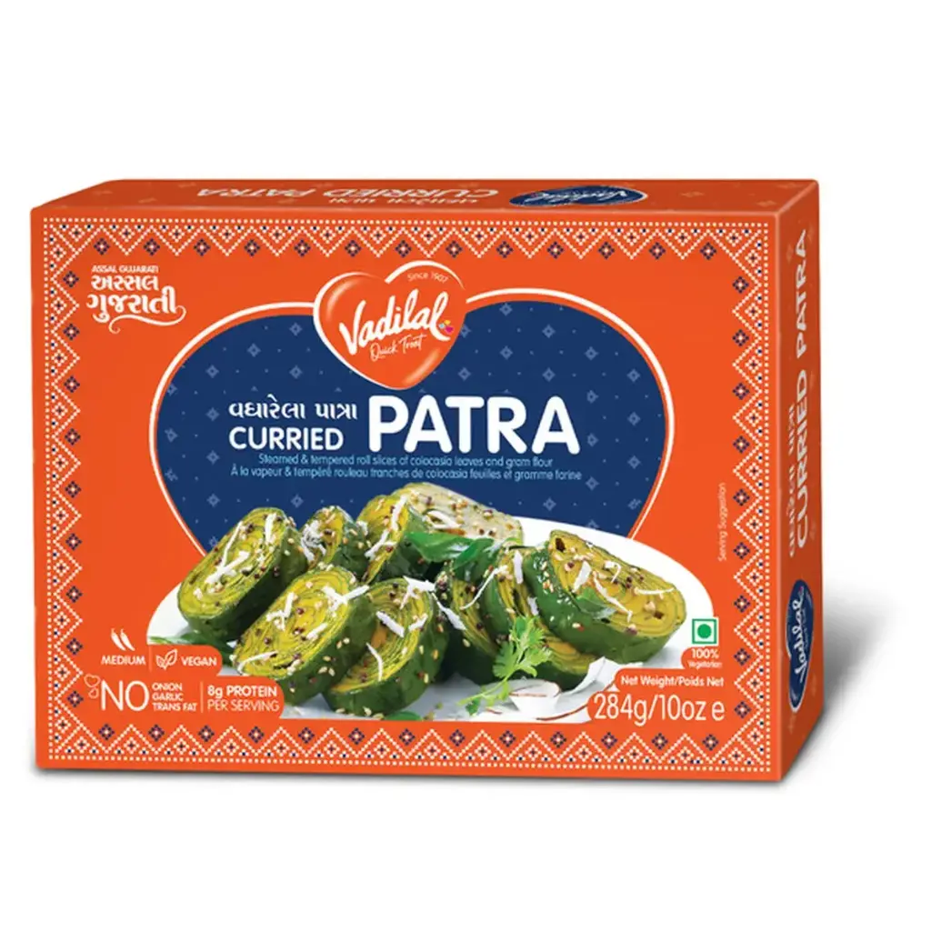 Vadilal Curried Patra Slices 284 gm