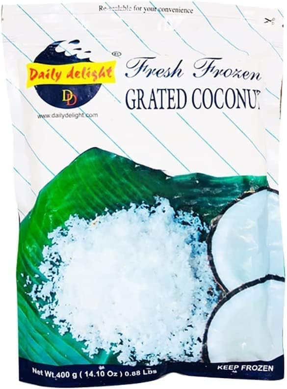 DAILY DELIGHT Frozen Grated Coconut Box 4x100 gm