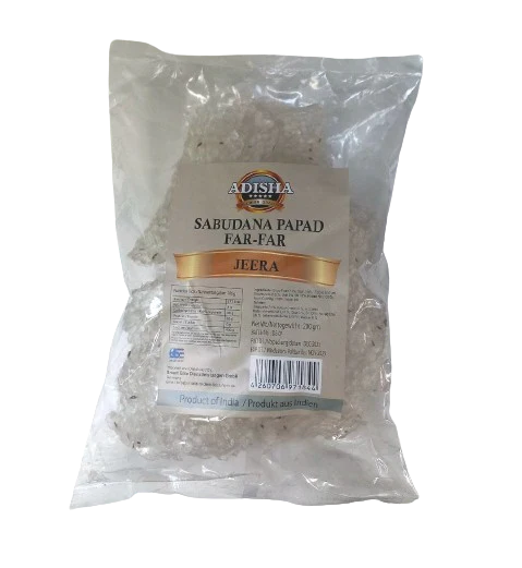 [ADISHA Sabudana (SAGO) Papad Jeera 200 gm] ADISHA Sabudana (SAGO) Papad Jeera 200 gm