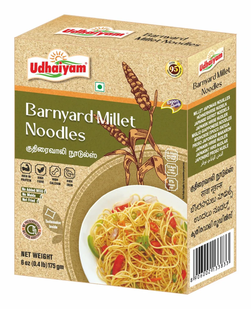 Udhaiyam Banyard Millet Noodles (Kuthiraivaali) 175 gm