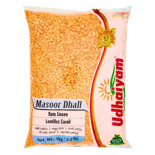 UDHAIYAM Red Lentils (Masor) 1 kg