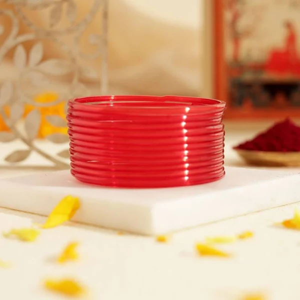 Bangles Glass (Red) 