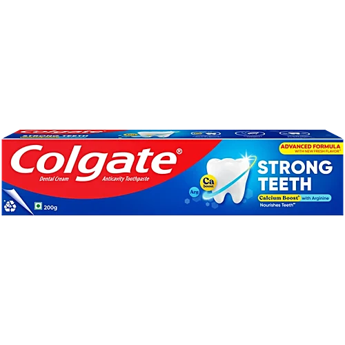 [COLGATE Strong Teeth Toothpaste 200 ml (100 ml Free)] COLGATE Strong Teeth Toothpaste 200 ml (100 ml Free)