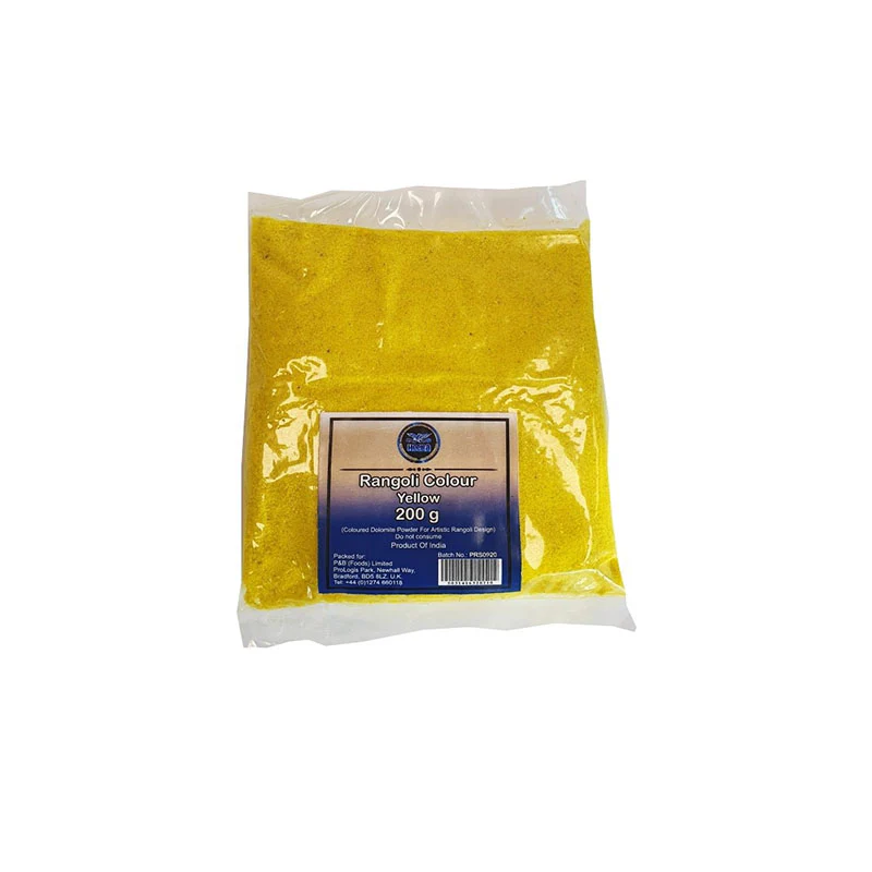 [HEERA Rangoli Colour Yellow 200 gm] HEERA Rangoli Colour Yellow 200 gm