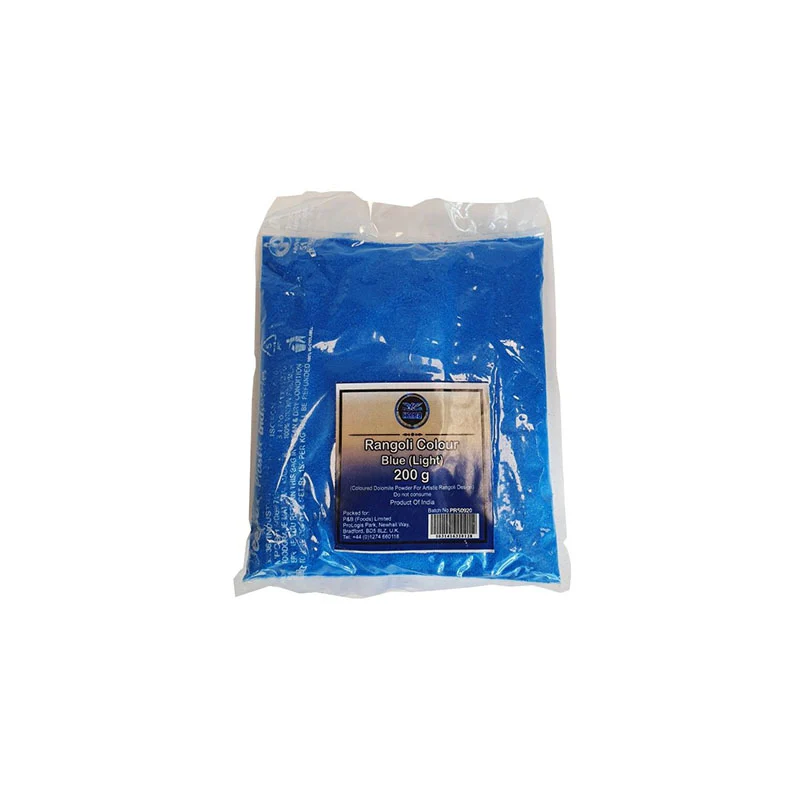 [HEERA Rangoli Colour Light Blue 200 gm] HEERA Rangoli Colour Light Blue 200 gm