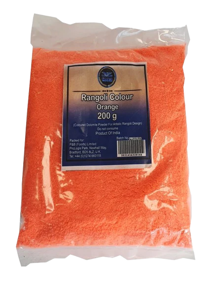 [HEERA Rangoli Colour Orange 200 gm] HEERA Rangoli Colour Orange 200 gm