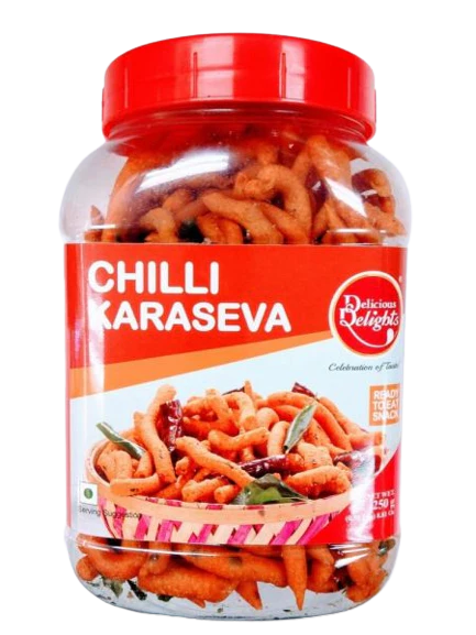 [DAILY DELIGHT Chilli Karaseva 250 gm] DAILY DELIGHT Chilli Karaseva 250 gm