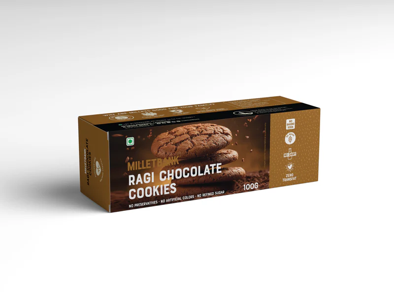 MILLET BANK Ragi Chocolate Cookies 100 gm 