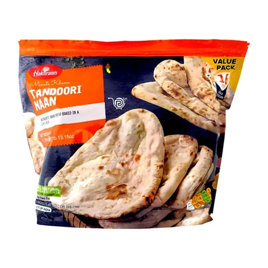 HALDIRAM Frozen Tandoori Naan 1.28 KG