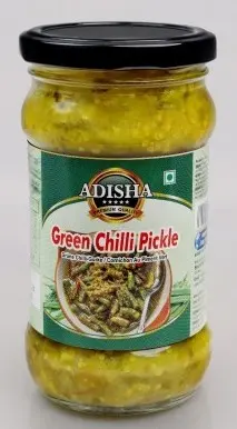 [ADISHA Green Chilli Pickle 300 gm] ADISHA Green Chilli Pickle 300 gm
