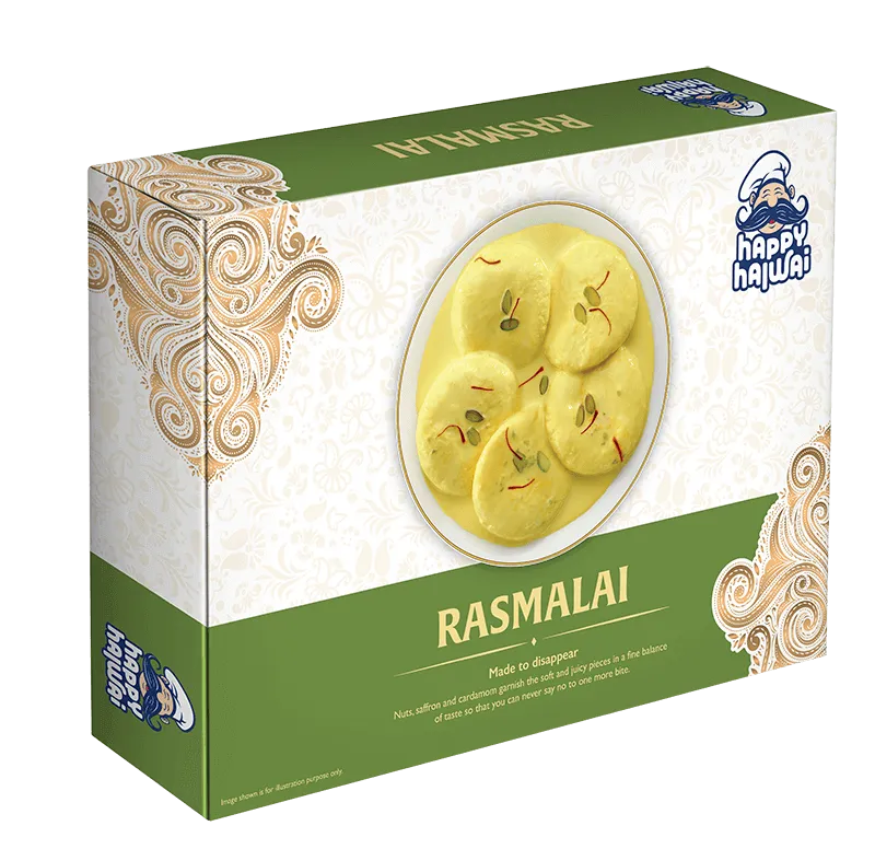 HAPPY HALWAI Rasmalai Tikki 1 kg