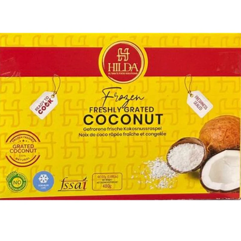 HILDA Frozen Grated Coconut 400 gm