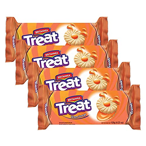 [BRITANIA Treat Fruit Cream Orange 100 gm] BRITANIA Treat Fruit Cream Orange 100 gm