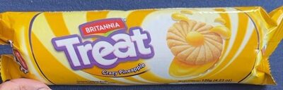 [BRITANIA Treat Fruit Cream Pineapple 100 gm] BRITANIA Treat Fruit Cream Pineapple 100 gm