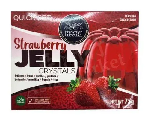 HEERA Crystal Jelly Strawberry (Halal) 75 gm