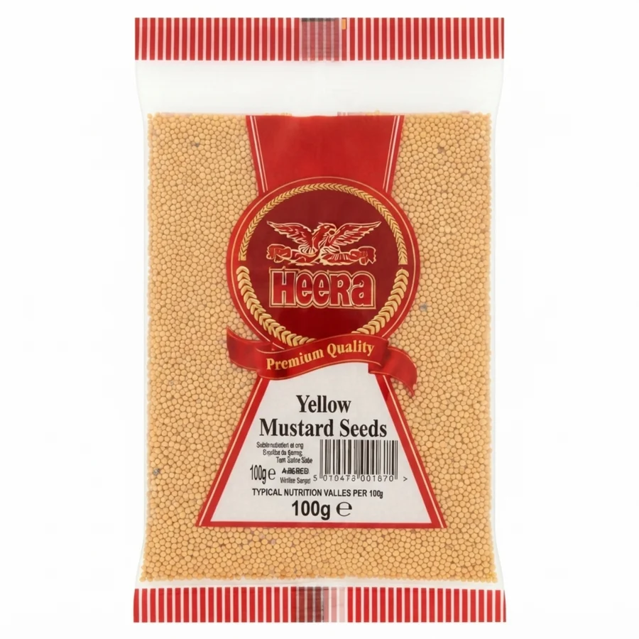 HEERA Yellow Mustard Seeds Whole 100 gm