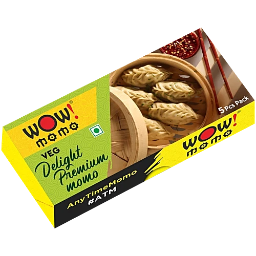 WOW Veg Delight Premium ATM Momos 120 gm