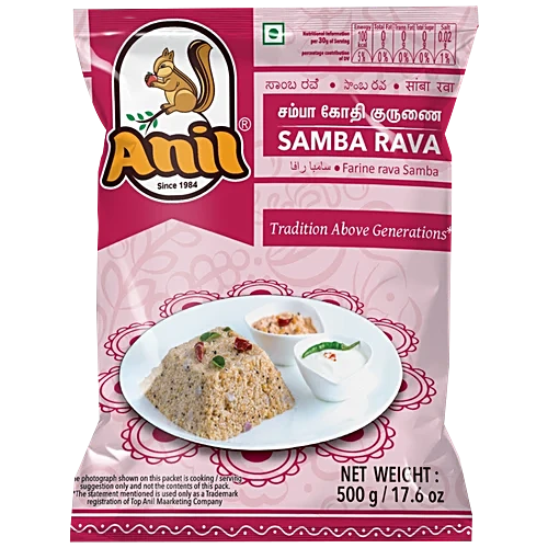 [ANIL Samba Rava 500 gm] ANIL Samba Rava 500 gm