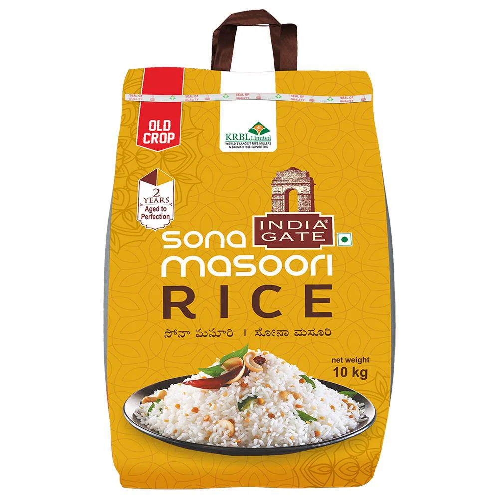 [INDIA GATE Crystal Sona Masoori Rice 10 KG] INDIA GATE Crystal Sona Masoori Rice 10 KG