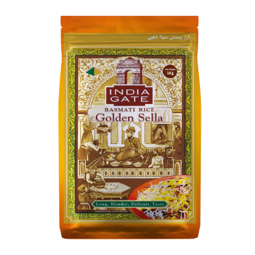 INDIA GATE Golden Sella Basmati Rice 1 kg