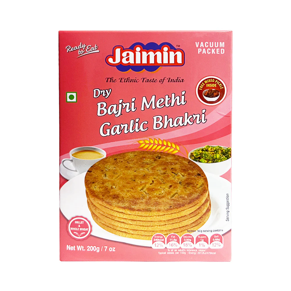 [JAIMIN Dry Bajri Methi Garlic Bhakhri 250 gm] JAIMIN Dry Bajri Methi Garlic Bhakhri 250 gm