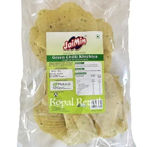 [JAIMIN Green Chilli Khichiya 200 gm] JAIMIN Green Chilli Khichiya 200 gm
