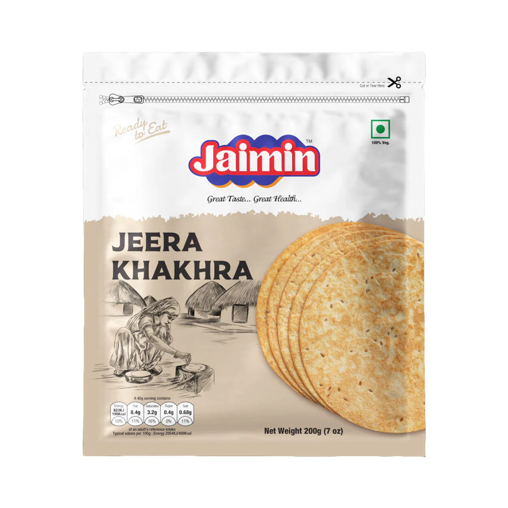 [JAIMIN Jeera Khakhra 200 gm] JAIMIN Jeera Khakhra 200 gm