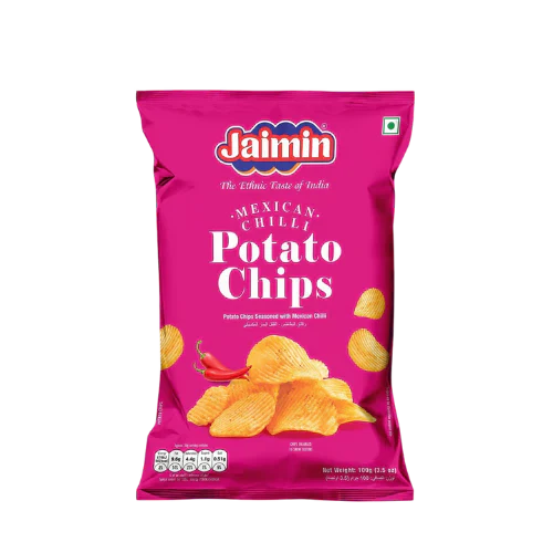 [JAIMIN Mexican Chilli Potato Chips 100 gm] JAIMIN Mexican Chilli Potato Chips 100 gm