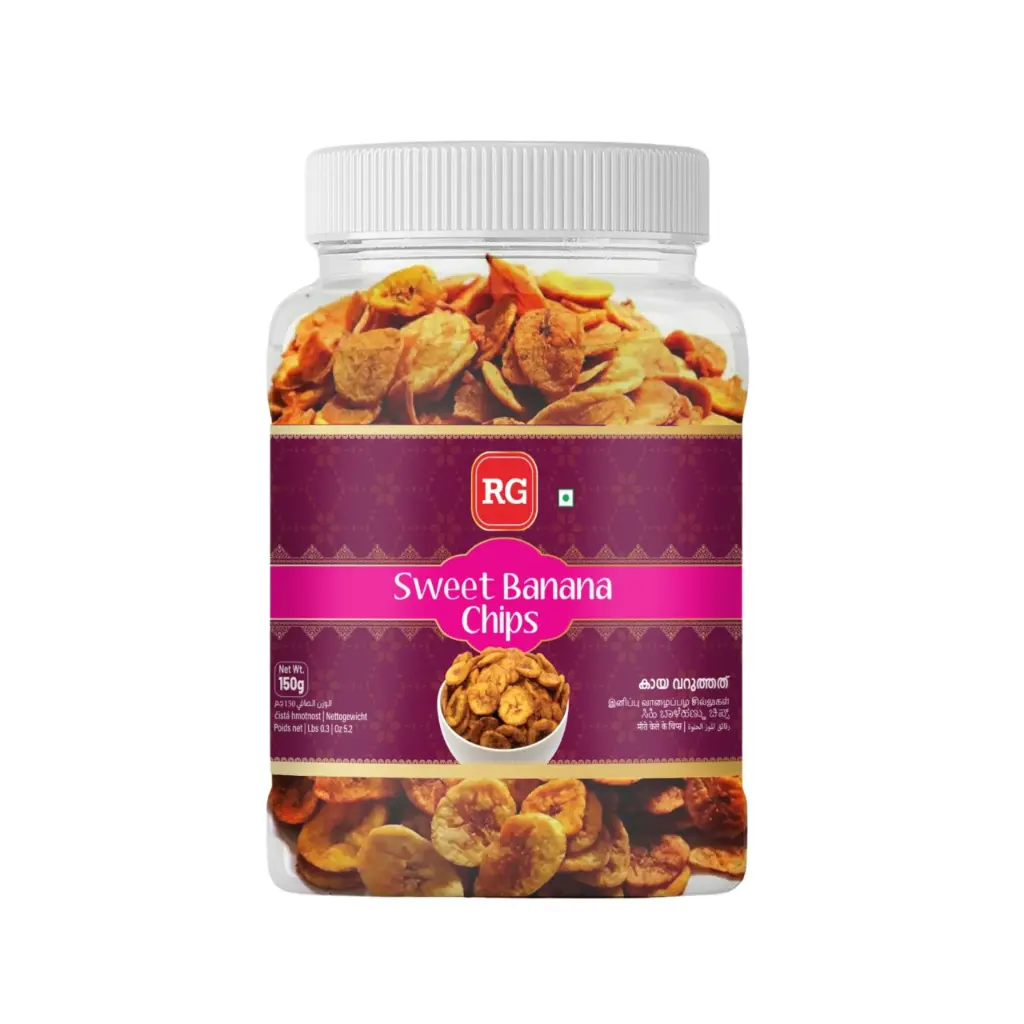 RG Sweet Banana Chips Jar 200 gm