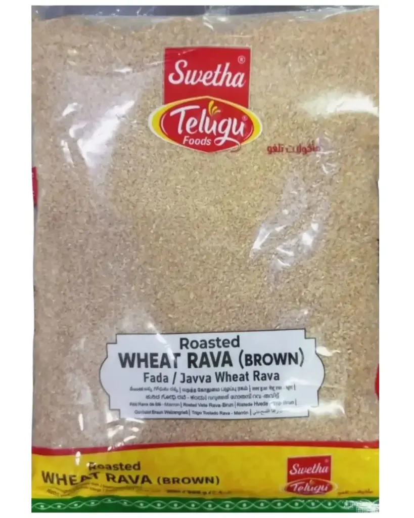 [TELUGU FOOD Brown Roasted Wheat Rava 1 KG] TELUGU FOOD Brown Roasted Wheat Rava 1 KG