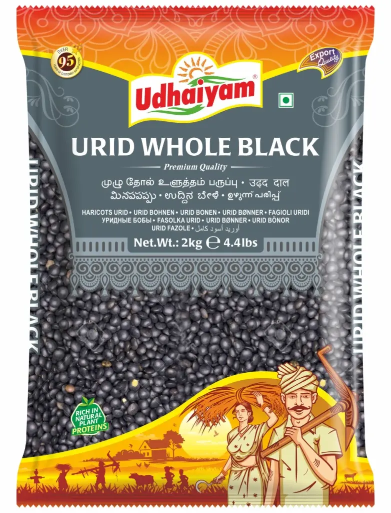 UDHAIYAM Black Urid Whole 1 kg