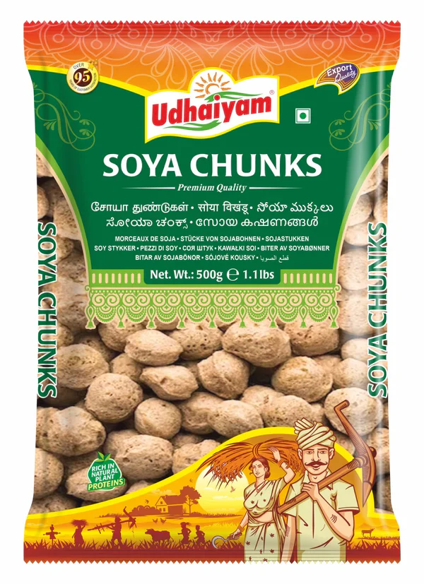 UDHAIYAM Soya Chunks 500 gm