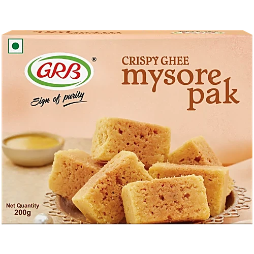 [GRB Crispy Mysore Pak 200 gm] GRB Crispy Mysore Pak 200 gm