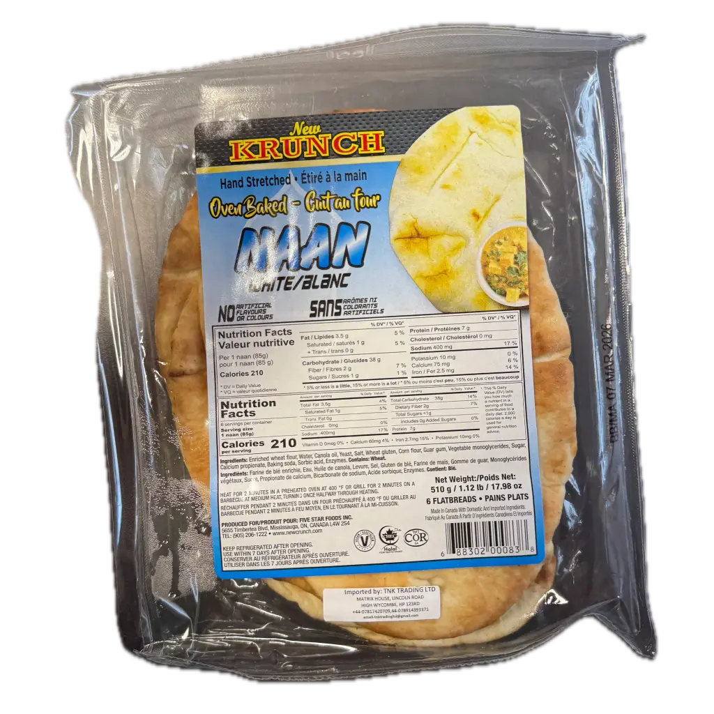 VIDHYA New Crunch Whole Wheat Naan 510 gm