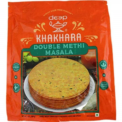 [DEEP Double Methi Masala Khakhra 200 gm] DEEP Double Methi Masala Khakhra 200 gm