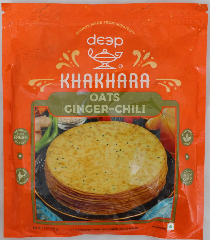 [DEEP Oats Ginger Chilli Khakhra 200 gm] DEEP Oats Ginger Chilli Khakhra 200 gm