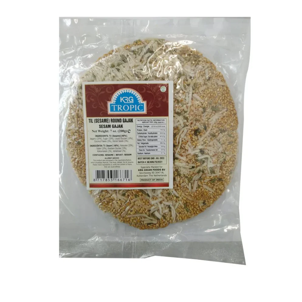 [KRG Gajak Sesame Chikki Til 250 gm] KRG Gajak Sesame Chikki Til 250 gm