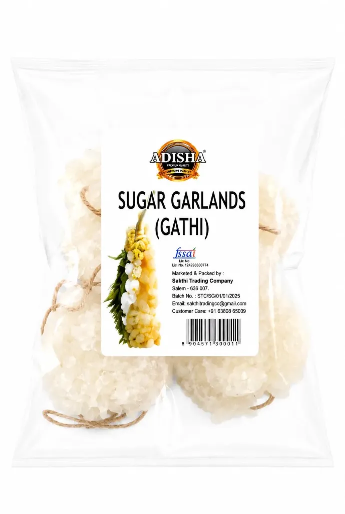 [ADISHA Sugar Garland (Gathi) 1 stk] ADISHA Sugar Garland (Gathi) 1 stk