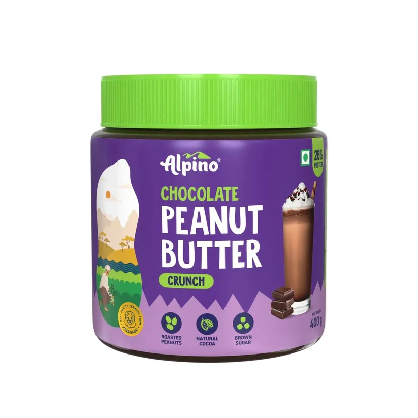 ALPINO Chocolate Peanut Butter (Crunch) 400 gm